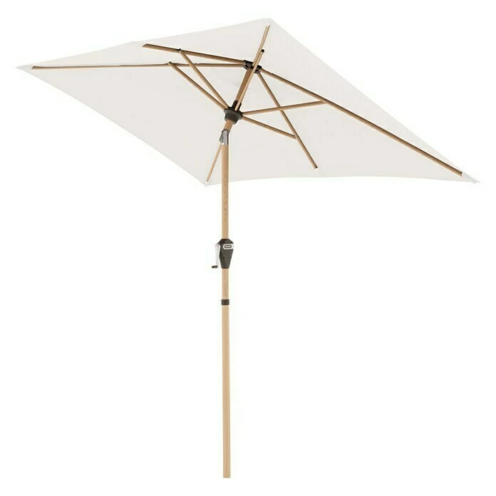 BAUHAUS Doppler Alu Wood Kurbelschirm Ultra Natur, 210 X 140 Cm 4 BAUHAUS Doppler Alu Wood Kurbelschirm Ultra Natur, 210 X 140 Cm – Bild 2