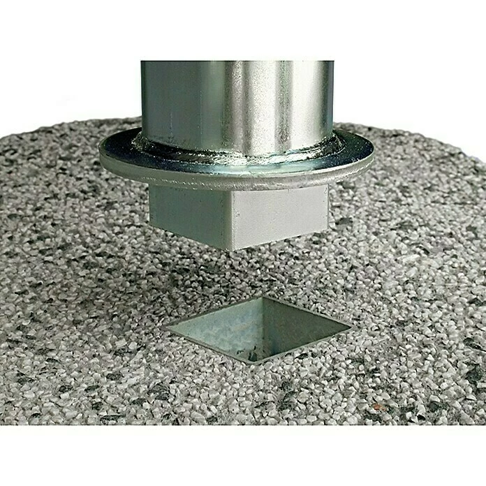 BAUHAUS Kiesbetonständer 31 Kg, Durchmesser: 50 Cm, Weiß/Rot, Ohne Griff 4 BAUHAUS Kiesbetonständer 31 Kg, Durchmesser: 50 Cm, Weiß/Rot, Ohne Griff – Bild 2