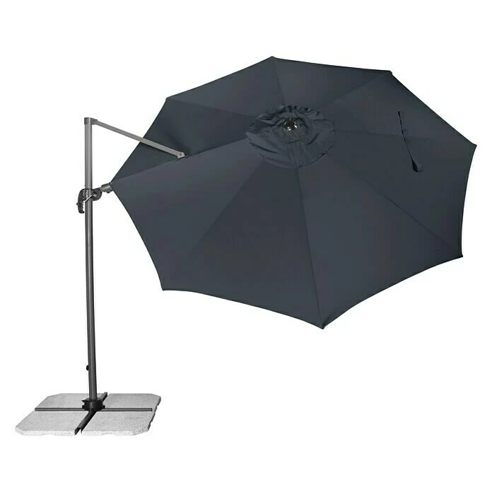 BAUHAUS Derby Ravenna Pendelschirm AX Anthrazit, Durchmesser: 316 Cm 6 BAUHAUS Derby Ravenna Pendelschirm AX Anthrazit, Durchmesser: 316 Cm – Bild 4