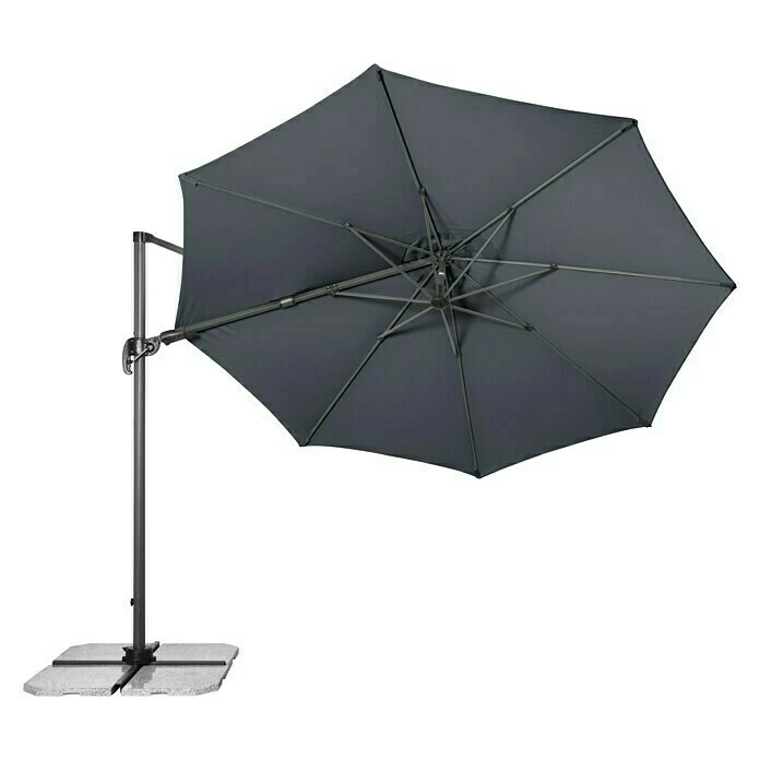 BAUHAUS Derby Ravenna Pendelschirm AX Anthrazit, Durchmesser: 316 Cm 7 BAUHAUS Derby Ravenna Pendelschirm AX Anthrazit, Durchmesser: 316 Cm – Bild 5