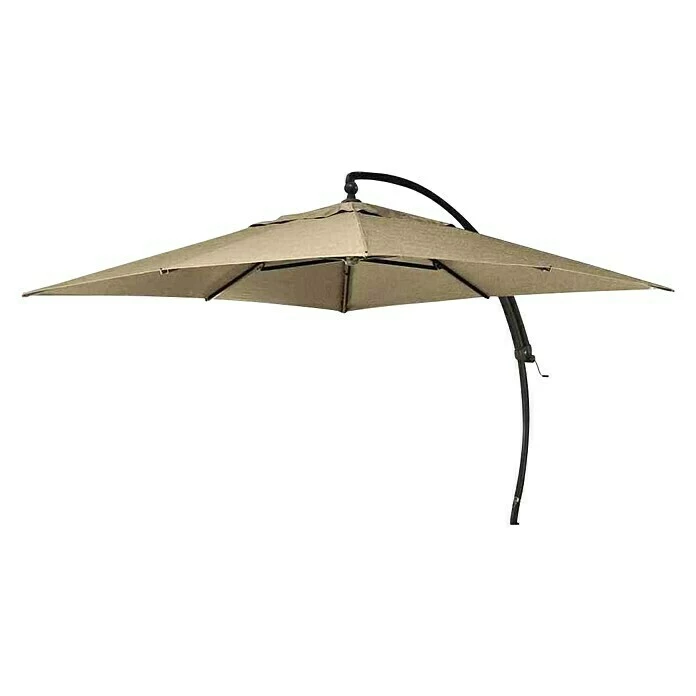 BAUHAUS Ampelschirm Mit Schirmständer Taupe, 320 X 320 X 305 Cm 4 BAUHAUS Ampelschirm Mit Schirmständer Taupe, 320 X 320 X 305 Cm – Bild 2