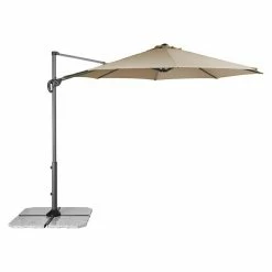 BAUHAUS Derby Ravenna Pendelschirm Smart Greige, Durchmesser: 293 Cm