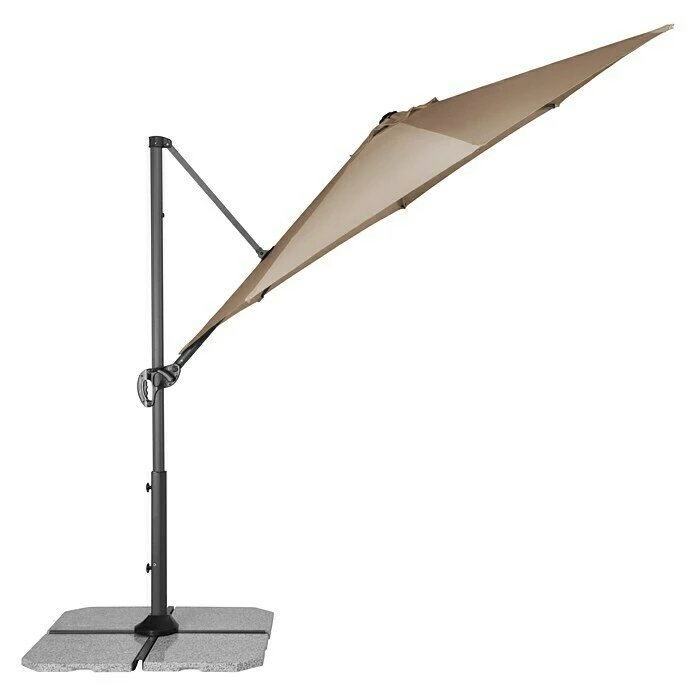 BAUHAUS Derby Ravenna Pendelschirm Smart Greige, Durchmesser: 293 Cm 4 BAUHAUS Derby Ravenna Pendelschirm Smart Greige, Durchmesser: 293 Cm – Bild 2