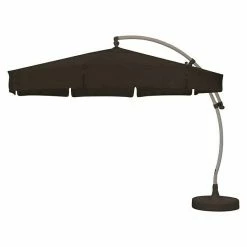 BAUHAUS Ampelschirm Mit Schirmständer Anthrazit, Durchmesser: 350 Cm