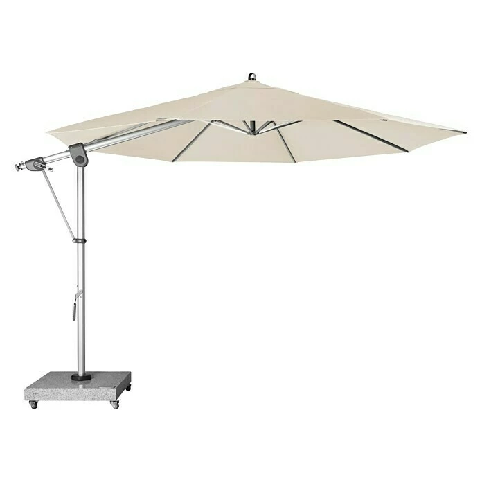 BAUHAUS Doppler Expert Pendelschirm Natur, 350 Cm 3 BAUHAUS Doppler Expert Pendelschirm Natur, 350 Cm