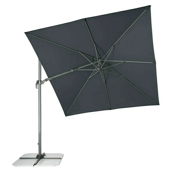 BAUHAUS Derby Ravenna Pendelschirm AX Anthrazit, L X B: 268 X 268 Cm 4 BAUHAUS Derby Ravenna Pendelschirm AX Anthrazit, L X B: 268 X 268 Cm – Bild 2
