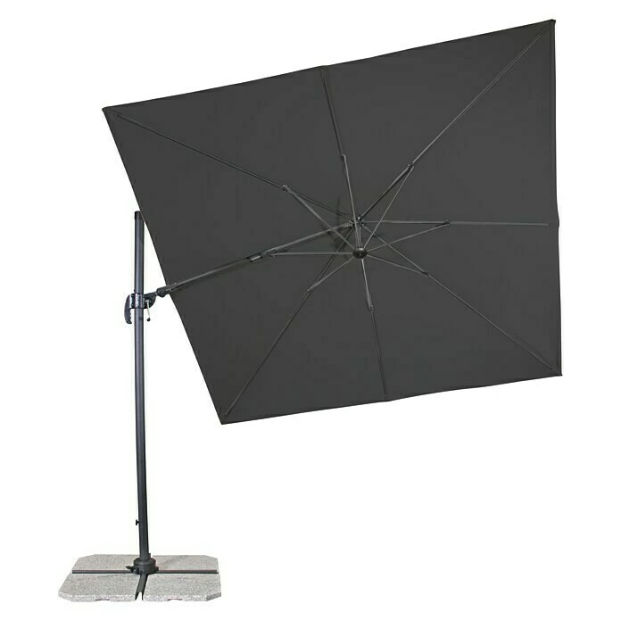BAUHAUS Derby Ravenna Pendelschirm AX Anthrazit, L X B: 268 X 268 Cm 7 BAUHAUS Derby Ravenna Pendelschirm AX Anthrazit, L X B: 268 X 268 Cm – Bild 5