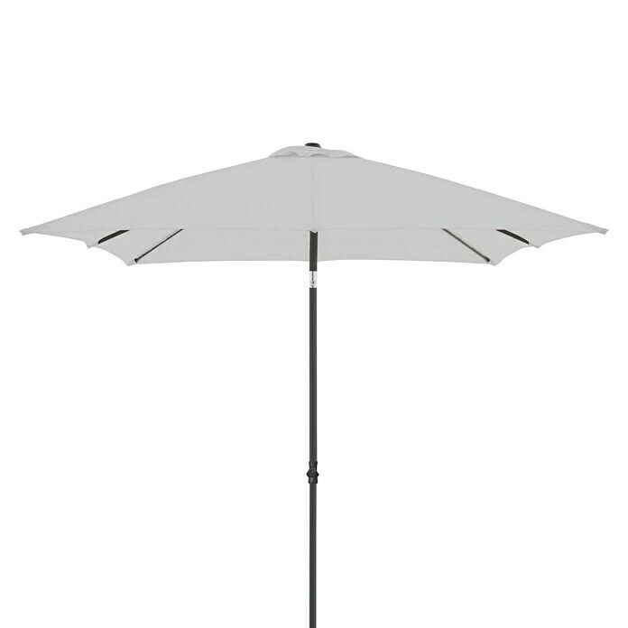 BAUHAUS Derby Sonnenschirm Push Up Basic Hellgrau, 210 X 210 Cm 3 BAUHAUS Derby Sonnenschirm Push Up Basic Hellgrau, 210 X 210 Cm