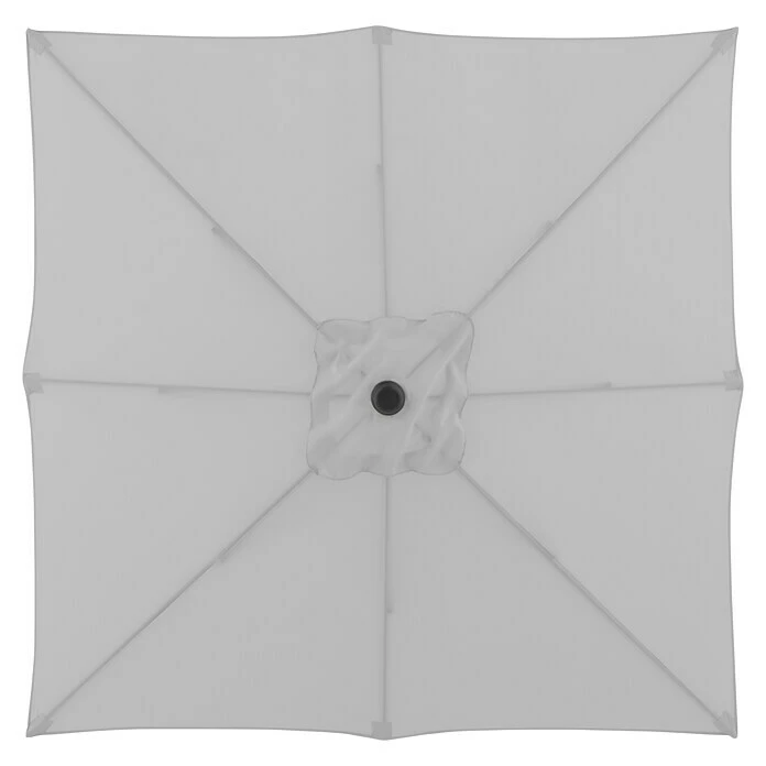 BAUHAUS Derby Sonnenschirm Push Up Basic Hellgrau, 210 X 210 Cm 5 BAUHAUS Derby Sonnenschirm Push Up Basic Hellgrau, 210 X 210 Cm – Bild 3
