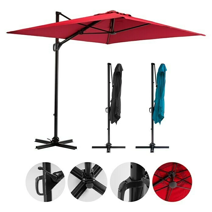 BAUHAUS Sunfun Ampelschirm Florenz Chili, 200 X 250 Cm 3 BAUHAUS Sunfun Ampelschirm Florenz Chili, 200 X 250 Cm