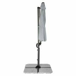 BAUHAUS Derby Ravenna Pendelschirm Smart Hellgrau, Durchmesser: 293 Cm -Sonnenschirme Verkaufsgeschäft 12 1253