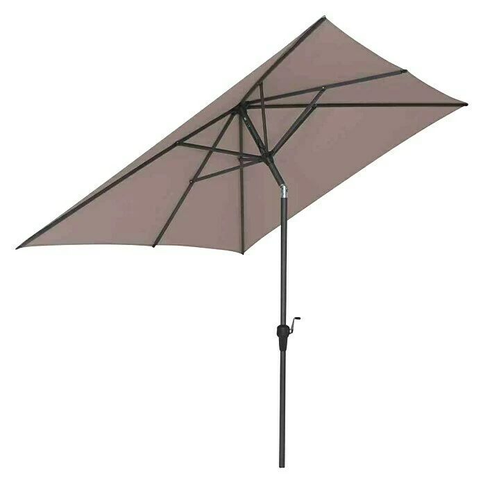 BAUHAUS Siena Garden Sonnenschirm Avio Taupe, 250 X 200 Cm 4 BAUHAUS Siena Garden Sonnenschirm Avio Taupe, 250 X 200 Cm – Bild 2