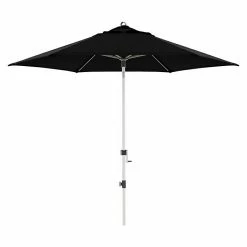 BAUHAUS Doppler Expert Kurbelschirm Auto Tilt Schwarz, Durchmesser: 280 Cm