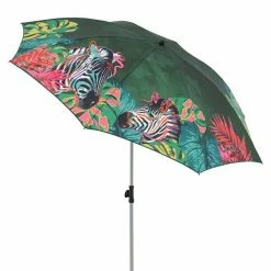 BAUHAUS Doppler Sonnenschirm Basic Zebra Design, Durchmesser: 200 Cm