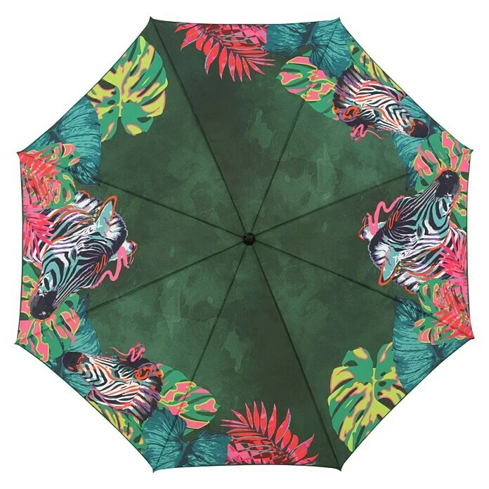 BAUHAUS Doppler Sonnenschirm Basic Zebra Design, Durchmesser: 200 Cm 4 BAUHAUS Doppler Sonnenschirm Basic Zebra Design, Durchmesser: 200 Cm – Bild 2