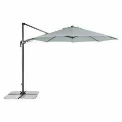 BAUHAUS Derby Ravenna Pendelschirm AX Hellgrau, Durchmesser: 316 Cm