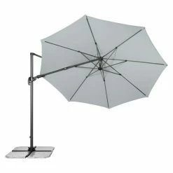 BAUHAUS Derby Ravenna Pendelschirm AX Hellgrau, Durchmesser: 316 Cm -Sonnenschirme Verkaufsgeschäft 12 1291
