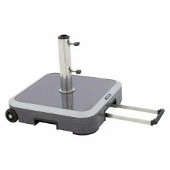 BAUHAUS Doppler Schirmständer Trolley 56 X 56 X 16 Cm, Granit Dunkel, Passend Für: Schirme Bis Ø 300 Cm -Sonnenschirme Verkaufsgeschäft 12 1339