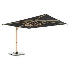 BAUHAUS Doppler Alu Wood Pendelschirm Ultra XL Anthrazit, 300 X 400 Cm -Sonnenschirme Verkaufsgeschäft 12 1359