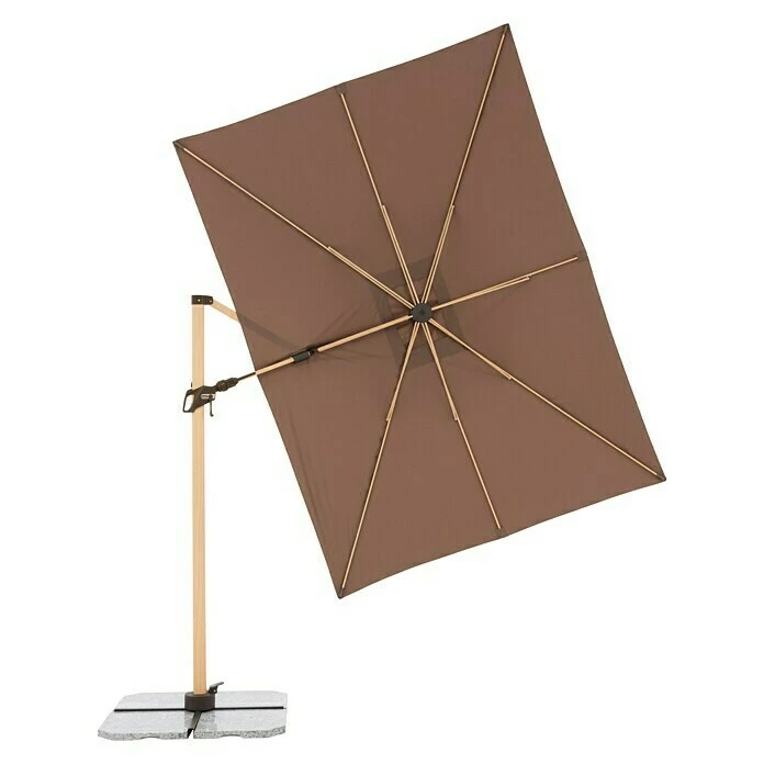 BAUHAUS Doppler Alu Wood Ampelschirm AX Ultra Greige, 300 X 220 Cm 5 BAUHAUS Doppler Alu Wood Ampelschirm AX Ultra Greige, 300 X 220 Cm – Bild 3