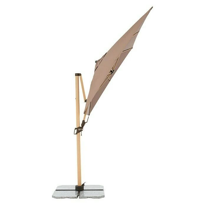 BAUHAUS Doppler Alu Wood Ampelschirm AX Ultra Greige, 300 X 220 Cm 7 BAUHAUS Doppler Alu Wood Ampelschirm AX Ultra Greige, 300 X 220 Cm – Bild 5