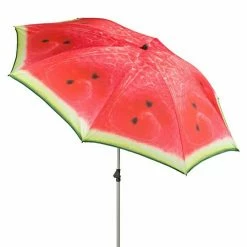 BAUHAUS Doppler Sonnenschirm Basic Melonen Design, Durchmesser: 200 Cm