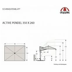 BAUHAUS Doppler Active Pendelschirm Greige, 350 X 260 Cm 13 BAUHAUS Doppler Active Pendelschirm Greige, 350 X 260 Cm -Sonnenschirme Verkaufsgeschäft 12 1467