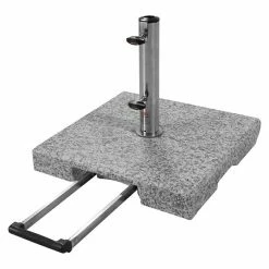 BAUHAUS Doppler Active Granitschirmständer Trolley 33,9 Kg, 45 X 45 Cm