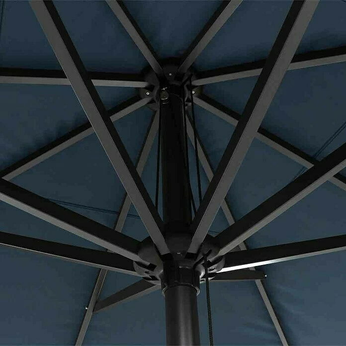 BAUHAUS Siena Garden Sonnenschirm Gastro Blau, L X B: 300 X 300 Cm 6 BAUHAUS Siena Garden Sonnenschirm Gastro Blau, L X B: 300 X 300 Cm – Bild 4