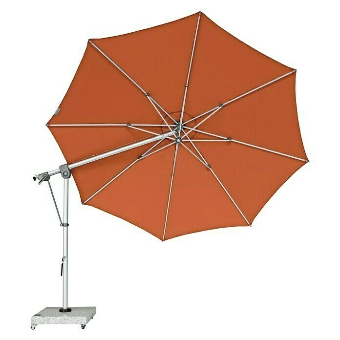 BAUHAUS Doppler Expert Pendelschirm Terracotta, 350 Cm 4 BAUHAUS Doppler Expert Pendelschirm Terracotta, 350 Cm – Bild 2