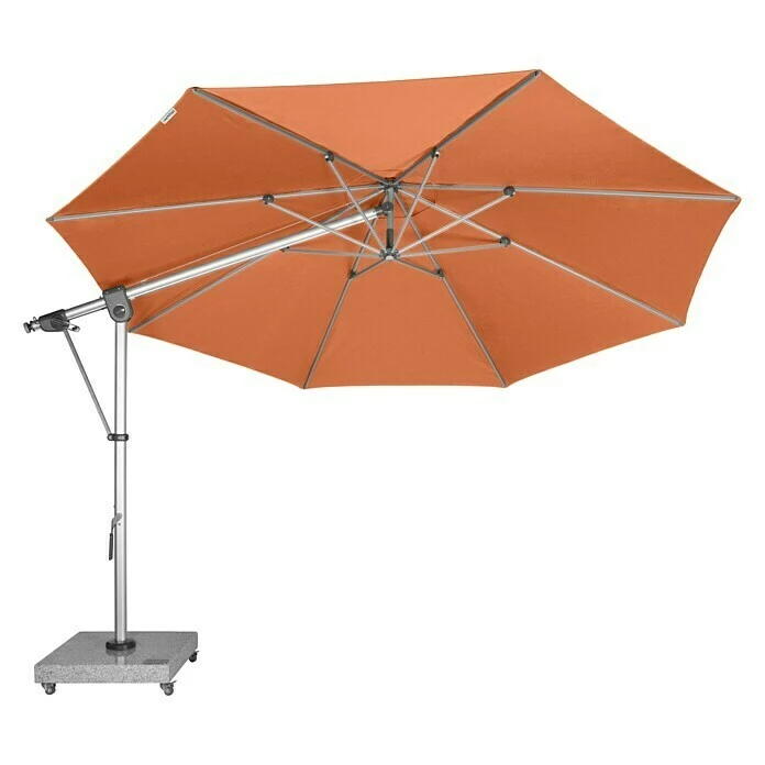 BAUHAUS Doppler Expert Pendelschirm Terracotta, 350 Cm 6 BAUHAUS Doppler Expert Pendelschirm Terracotta, 350 Cm – Bild 4