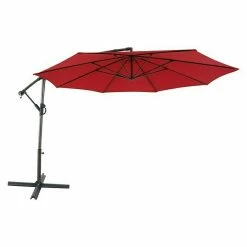 BAUHAUS Sunfun Ampelschirm Toscana Chili, Durchmesser: 350 Cm -Sonnenschirme Verkaufsgeschäft 12 158