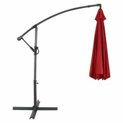 BAUHAUS Sunfun Ampelschirm Toscana Chili, Durchmesser: 350 Cm -Sonnenschirme Verkaufsgeschäft 12 160