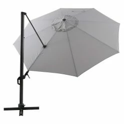 BAUHAUS Sunfun Melina Schirmbezug Hellgrau, Durchmesser: 400 Cm, Passend Für: Sunfun Ampelschirmgestell Melina Ø 400 Cm