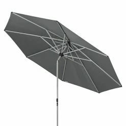 BAUHAUS Doppler Sonnenschirm Active Teleskop Anthrazit, Durchmesser: 333 Cm -Sonnenschirme Verkaufsgeschäft 12 1652