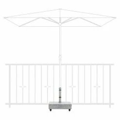 BAUHAUS Doppler Granitschirmständer 27 Kg, L X B: 45 X 22,5 Cm, Passend Für: Schirme Bis Ø 200 Cm -Sonnenschirme Verkaufsgeschäft 12 1662