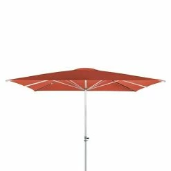 BAUHAUS Doppler Alu Expert Sonnenschirm Teleskop Terracotta, 350 X 350 Cm