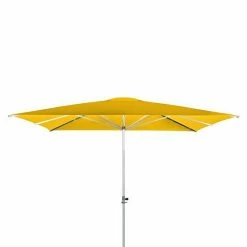 BAUHAUS Doppler Alu Expert Sonnenschirm Teleskop Gelb, 350 X 350 Cm