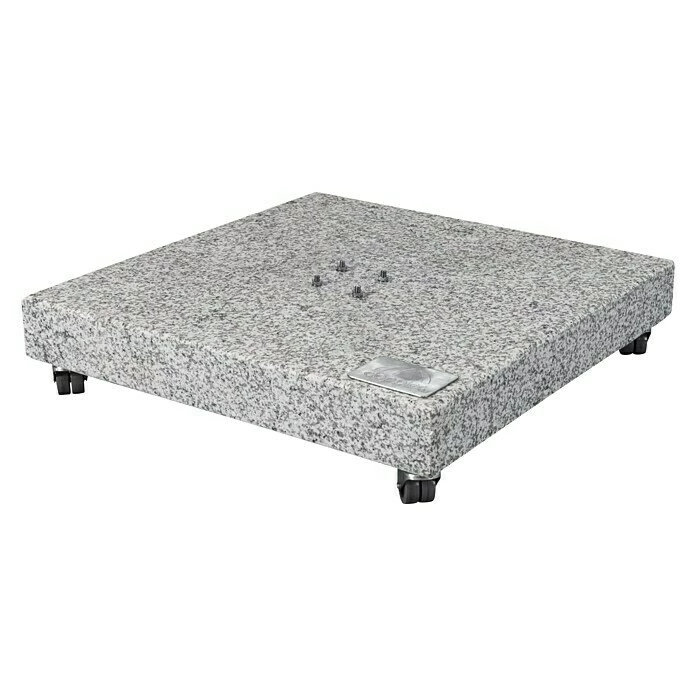 BAUHAUS Doppler Granitplatte 140 Kg, 80 X 80 Cm, Geeignet Für: Schirme Bis Ø 350 Cm 3 BAUHAUS Doppler Granitplatte 140 Kg, 80 X 80 Cm, Geeignet Für: Schirme Bis Ø 350 Cm