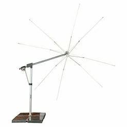 BAUHAUS Doppler Schirmgestell Ferrara Silbergrau, Aluminium