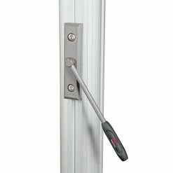 BAUHAUS Doppler Schirmgestell Ferrara Silbergrau, Aluminium -Sonnenschirme Verkaufsgeschäft 12 1752