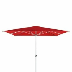 BAUHAUS Doppler Alu Expert Sonnenschirm Teleskop Rot, 350 X 350 Cm