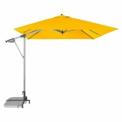 BAUHAUS Doppler Sunline Pendelschirm Gelb, L X B: 298 X 225 Cm