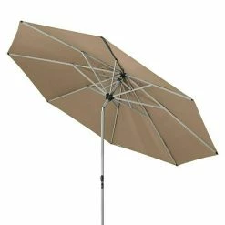 BAUHAUS Doppler Sonnenschirm Active Teleskop Greige, Durchmesser: 333 Cm -Sonnenschirme Verkaufsgeschäft 12 1772