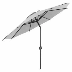BAUHAUS Siena Garden Sonnenschirm Isa Stone, Durchmesser: 300 Cm -Sonnenschirme Verkaufsgeschäft 12 18