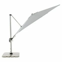 BAUHAUS Doppler Active Pendelschirm Hellgrau, 370 Cm -Sonnenschirme Verkaufsgeschäft 12 188