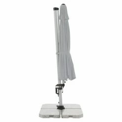 BAUHAUS Doppler Active Pendelschirm Hellgrau, 370 Cm -Sonnenschirme Verkaufsgeschäft 12 189