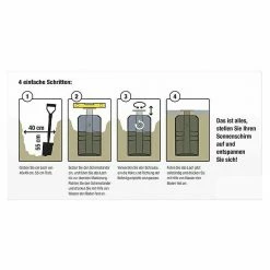 BAUHAUS Siena Garden Schirmständer Earthbase 28 X 28 Cm, Passend Für: Alle Siena Garden Ampelschirm-Modelle, Schwarz -Sonnenschirme Verkaufsgeschäft 12 231