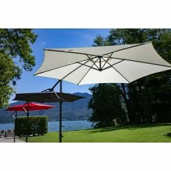 BAUHAUS Sunfun Ampelschirm Toscana Natur, Durchmesser: 300 Cm -Sonnenschirme Verkaufsgeschäft 12 259