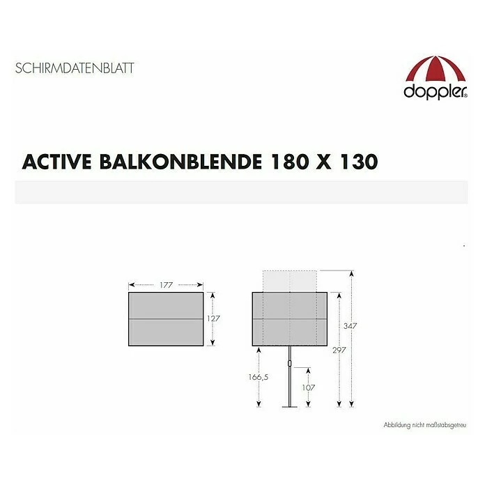 BAUHAUS Doppler Active Balkonsichtschutz Anthrazit, 180 X 130 Cm 6 BAUHAUS Doppler Active Balkonsichtschutz Anthrazit, 180 X 130 Cm – Bild 5